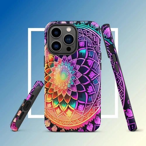 Ollieprint Dynamic Mandala Artwork Tough Case for iPhone® 11, 12, 13, 14, 15 - Ollie Print Designs LLC