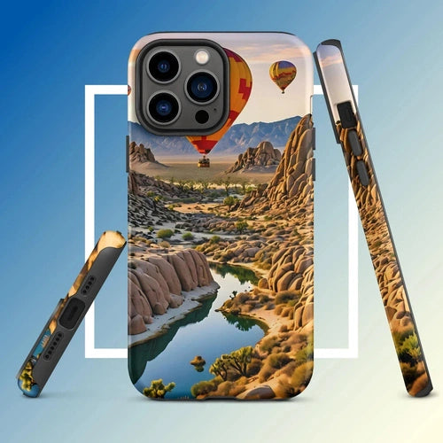 Ollie Print Canyon Balloon Tour Art Tough Case for iPhone® 11, 12, 13, 14, 15 - Ollie Print Designs LLC