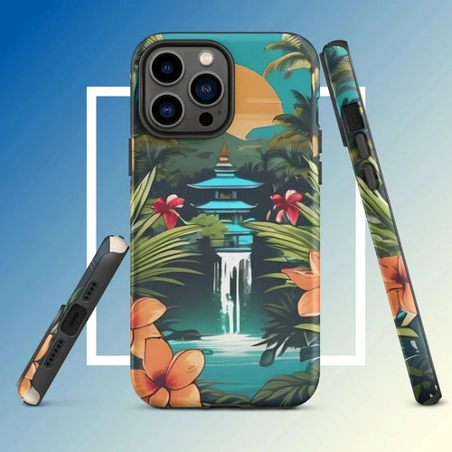 Ollieprint East Asia Paradise Artwork Tough Case for iPhone® 11, 12, 13, 14, 15 - Ollie Print Designs LLC