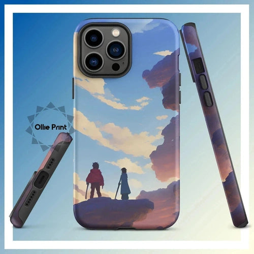 Ollieprint Anime Style Cloud Walkers Art Tough Case for iPhone® 11, 12, 13, 14, 15 - Ollie Print Designs LLC