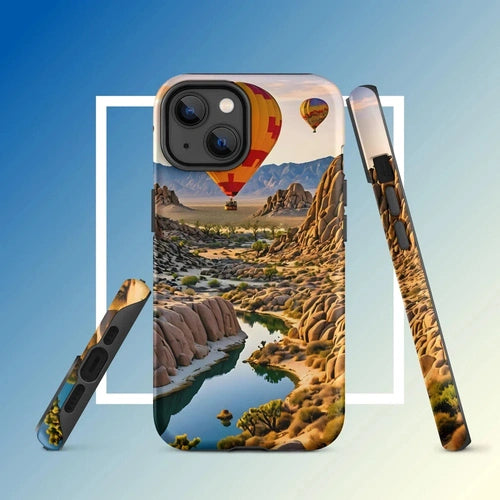 Ollie Print Canyon Balloon Tour Art Tough Case for iPhone® 11, 12, 13, 14, 15 - Ollie Print Designs LLC
