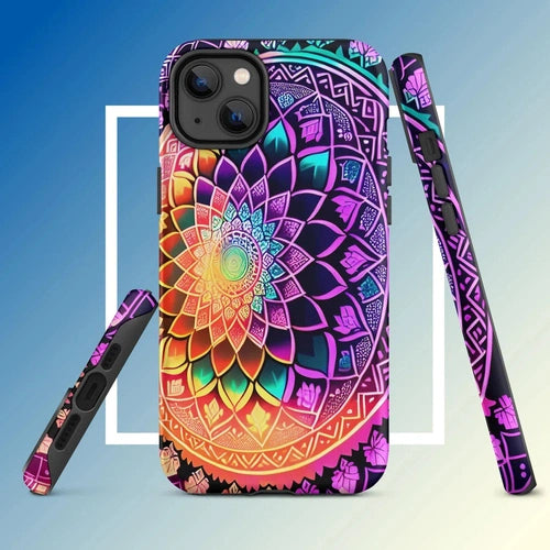 Ollieprint Dynamic Mandala Artwork Tough Case for iPhone® 11, 12, 13, 14, 15 - Ollie Print Designs LLC