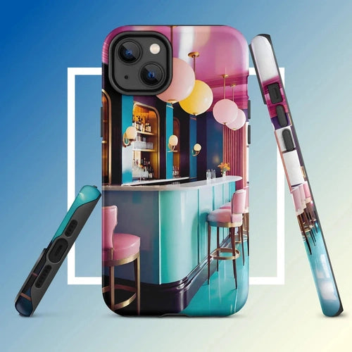 Ollieprint Art Deco Hotel Bar Tough Case for iPhone® 11, 12, 13, 14, 15 - Ollie Print Designs LLC
