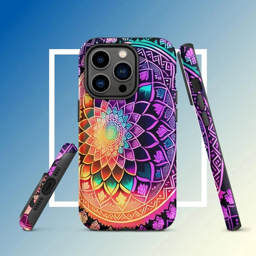 Ollieprint Dynamic Mandala Artwork Tough Case for iPhone® 11, 12, 13, 14, 15 - Ollie Print Designs LLC