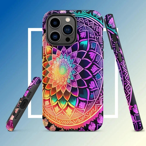Ollieprint Dynamic Mandala Artwork Tough Case for iPhone® 11, 12, 13, 14, 15