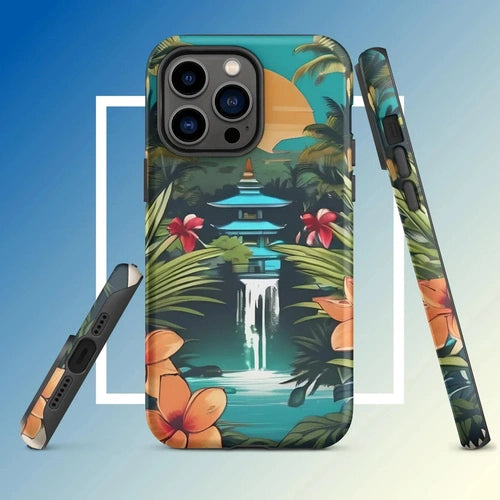Ollieprint East Asia Paradise Artwork Tough Case for iPhone® 11, 12, 13, 14, 15