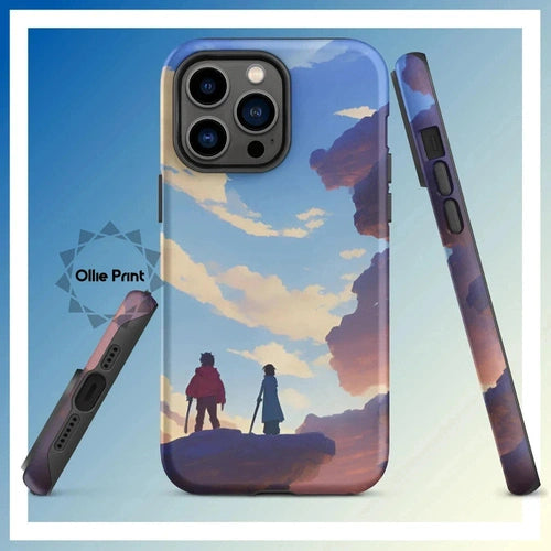 Ollieprint Anime Style Cloud Walkers Art Tough Case for iPhone® 11, 12, 13, 14, 15