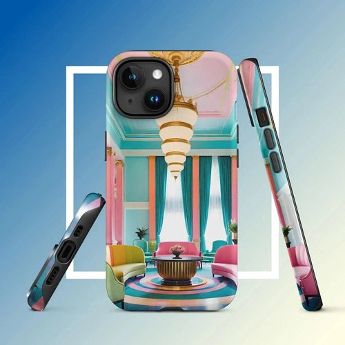 Ollieprint Art Deco Hotel Tough Case for iPhone® 11, 12, 13, 14, 15