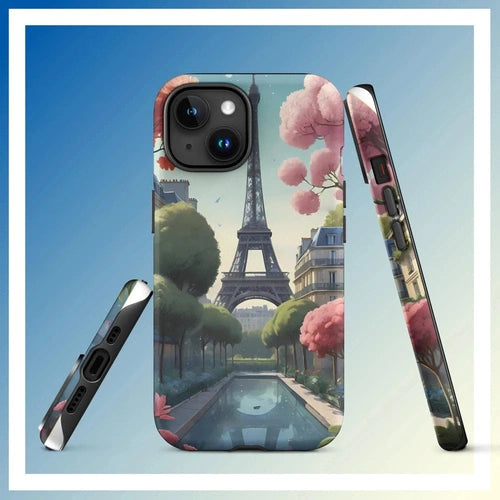 Parisian Chic: Eiffel Tower Art Tough Case for iPhone® 11 - 15
