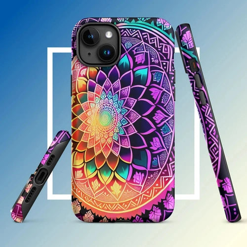 Ollieprint Dynamic Mandala Artwork Tough Case for iPhone® 11, 12, 13, 14, 15