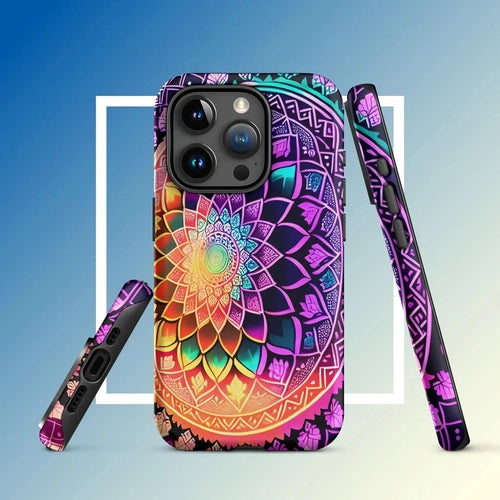 Ollieprint Dynamic Mandala Artwork Tough Case for iPhone® 11, 12, 13, 14, 15
