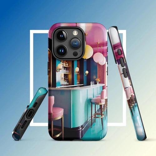 Ollieprint Art Deco Hotel Bar Tough Case for iPhone® 11, 12, 13, 14, 15