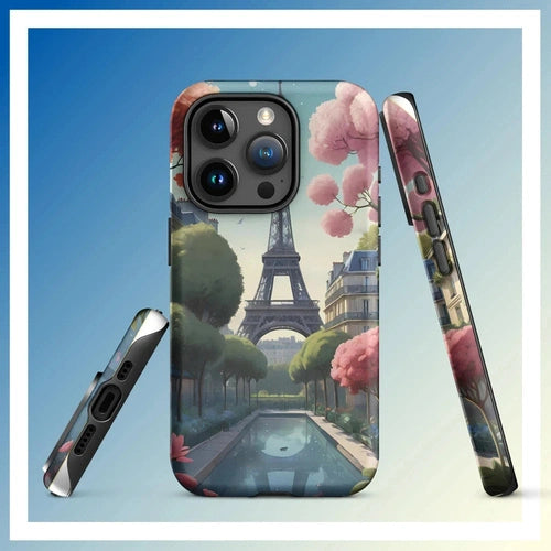 Parisian Chic: Eiffel Tower Art Tough Case for iPhone® 11 - 15