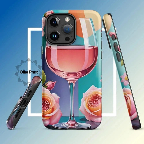 Ollieprint Rosé and Roses Tough Case for iPhone 11, 12, 13, 14, 15
