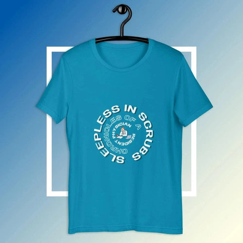 Healthcare Professional Sleepless In Scrubs Male Graphic T-shirt - Ollie Print Designs LLC