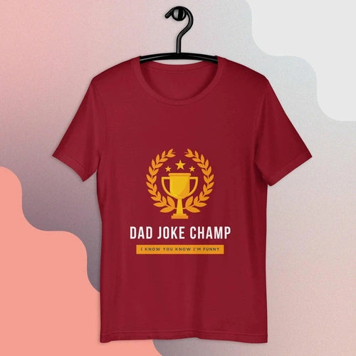 Dad Joke Champ Mens Tee T-shirt - Ollie Print Designs LLC