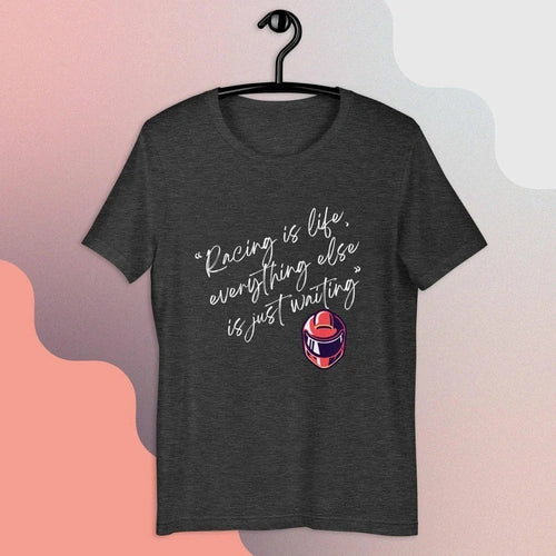 Racing is Life Steve McQueen Quote Unisex t-shirt - Ollie Print Designs LLC