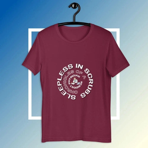 Healthcare Professional Sleepless In Scrubs Male Graphic T-shirt - Ollie Print Designs LLC