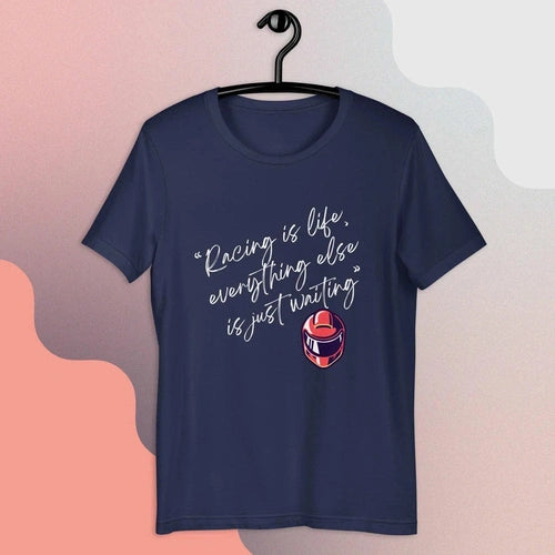 Racing is Life Steve McQueen Quote Unisex t-shirt - Ollie Print Designs LLC