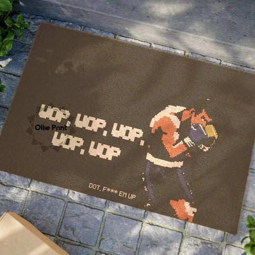 Wop, Wop, Wop, Wop, Wop "Not Like Us" Boxing Doormat - Ollie Print Designs LLC