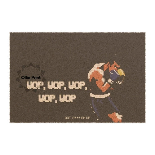 Wop, Wop, Wop, Wop, Wop "Not Like Us" Boxing Doormat - Ollie Print Designs LLC