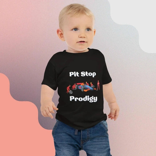 Baby Formula 1 Pit Stop Prodigy Jersey Short Sleeve Tee - Ollie Print Designs LLC