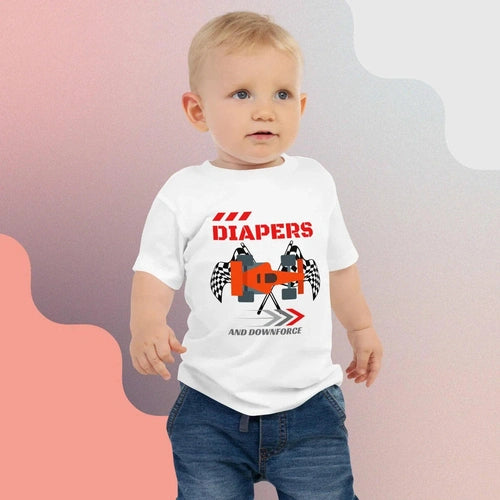 Baby Diapers and Downforce Jersey Short Sleeve Tee - Ollie Print Designs LLC