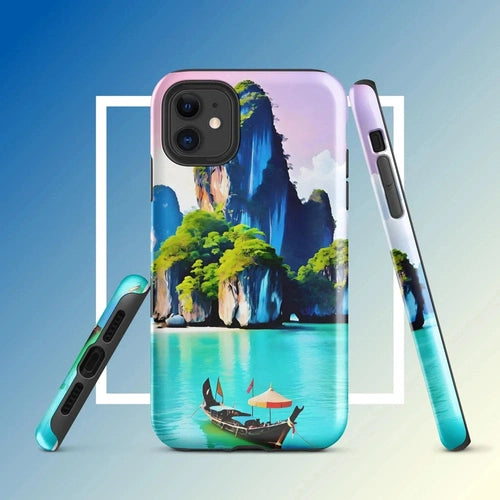 Ollieprint Thai Paradise Art Tough Case for iPhone® 11, 12, 13, 14, 15 - Ollie Print Designs LLC