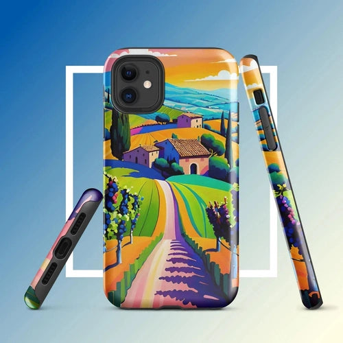 Ollieprint Tuscan Dream Art Tough Case for iPhone® 11, 12, 13, 14, 15 - Ollie Print Designs LLC