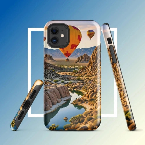 Ollie Print Canyon Balloon Tour Art Tough Case for iPhone® 11, 12, 13, 14, 15 - Ollie Print Designs LLC