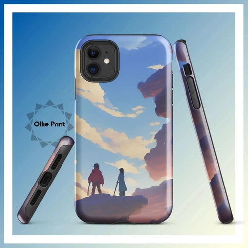 Ollieprint Anime Style Cloud Walkers Art Tough Case for iPhone® 11, 12, 13, 14, 15 - Ollie Print Designs LLC