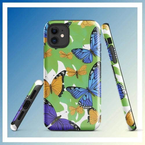 Ollieprint Butterfly Artwork Tough Case for iPhone® 11, 12, 13, 14, 15 - Ollie Print Designs LLC