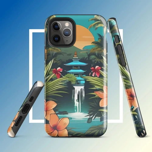 Ollieprint East Asia Paradise Artwork Tough Case for iPhone® 11, 12, 13, 14, 15 - Ollie Print Designs LLC