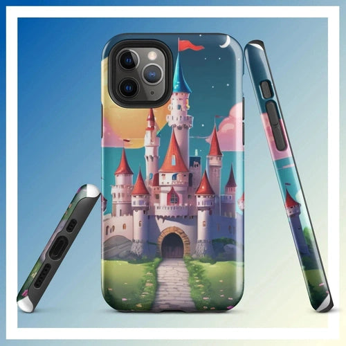 Ollieprint Fairytale Castle Artwork Tough Case for iPhone® 11, 12, 13, 14, 15 - Ollie Print Designs LLC