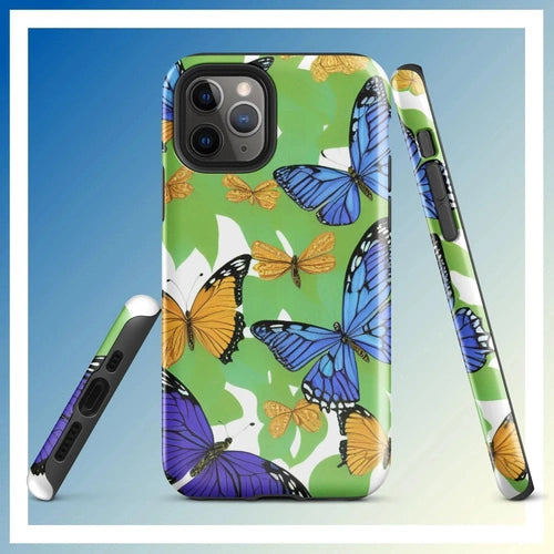 Ollieprint Butterfly Artwork Tough Case for iPhone® 11, 12, 13, 14, 15 - Ollie Print Designs LLC