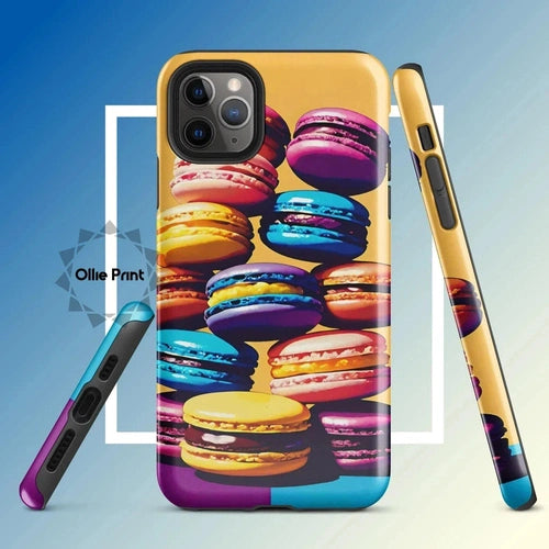 Ollieprint Delicious Macaron Tower Tough Case for iPhone® 11, 12, 13, 14, 15 - Ollie Print Designs LLC