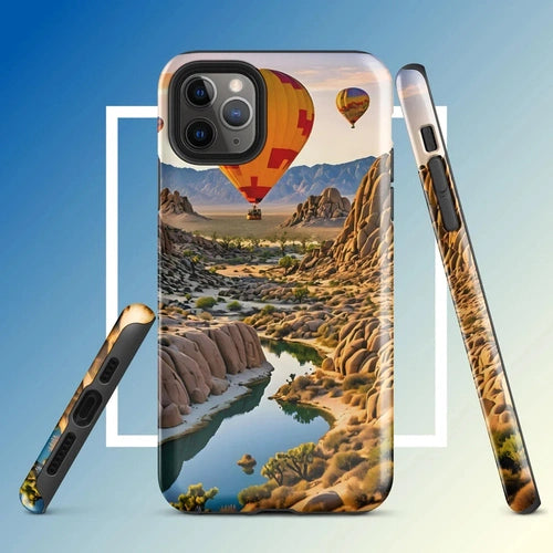 Ollie Print Canyon Balloon Tour Art Tough Case for iPhone® 11, 12, 13, 14, 15 - Ollie Print Designs LLC