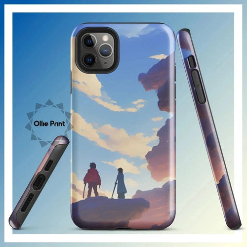 Ollieprint Anime Style Cloud Walkers Art Tough Case for iPhone® 11, 12, 13, 14, 15 - Ollie Print Designs LLC