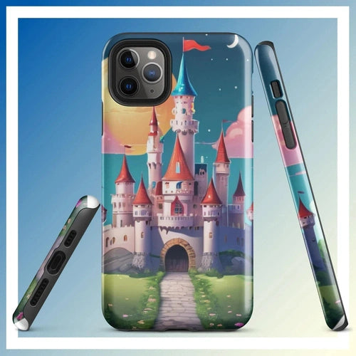 Ollieprint Fairytale Castle Artwork Tough Case for iPhone® 11, 12, 13, 14, 15 - Ollie Print Designs LLC