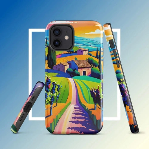 Ollieprint Tuscan Dream Art Tough Case for iPhone® 11, 12, 13, 14, 15 - Ollie Print Designs LLC