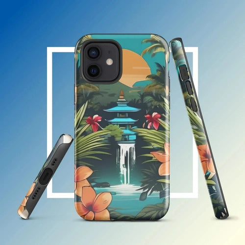 Ollieprint East Asia Paradise Artwork Tough Case for iPhone® 11, 12, 13, 14, 15 - Ollie Print Designs LLC