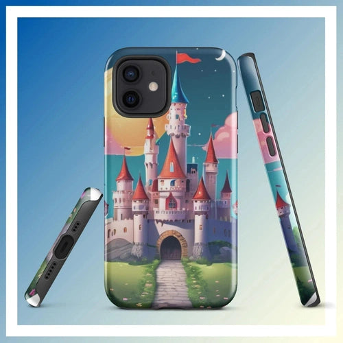 Ollieprint Fairytale Castle Artwork Tough Case for iPhone® 11, 12, 13, 14, 15 - Ollie Print Designs LLC