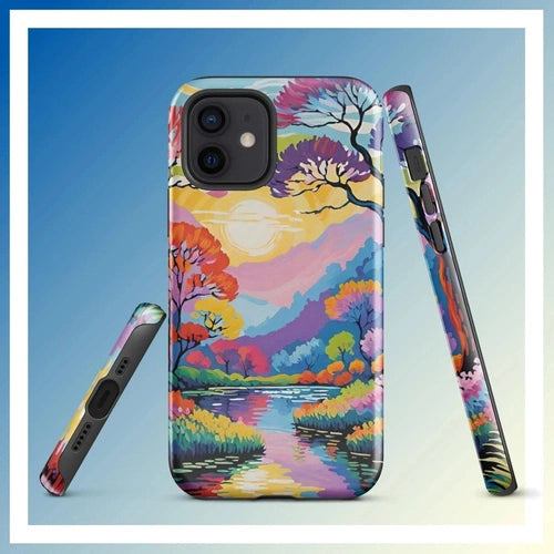 Ollie Print Lakeside Retreat iPhone® 11, 12, 13, 14, 15 Tough Case - Ollie Print Designs LLC