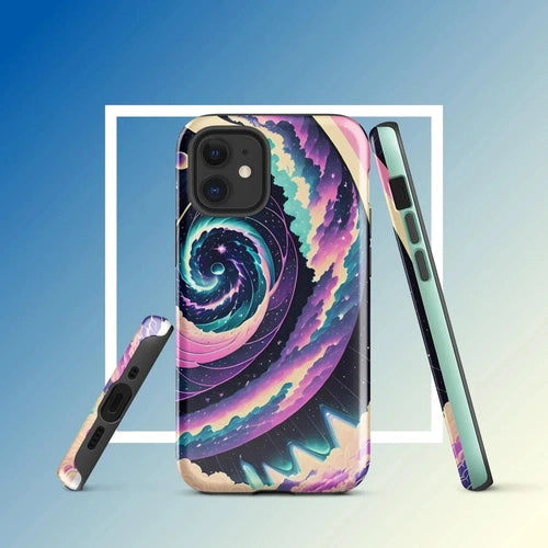 Ollie Print Purple Galaxies Artwork Tough Case for iPhone® 11, 12, 13, 14, 15 - Ollie Print Designs LLC