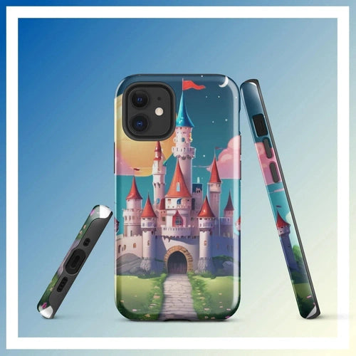 Ollieprint Fairytale Castle Artwork Tough Case for iPhone® 11, 12, 13, 14, 15 - Ollie Print Designs LLC