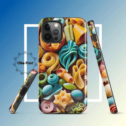 Ollieprint Pasta Shapes Art Tough Case for iPhone® - Ollie Print Designs LLC