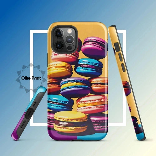 Ollieprint Delicious Macaron Tower Tough Case for iPhone® 11, 12, 13, 14, 15 - Ollie Print Designs LLC