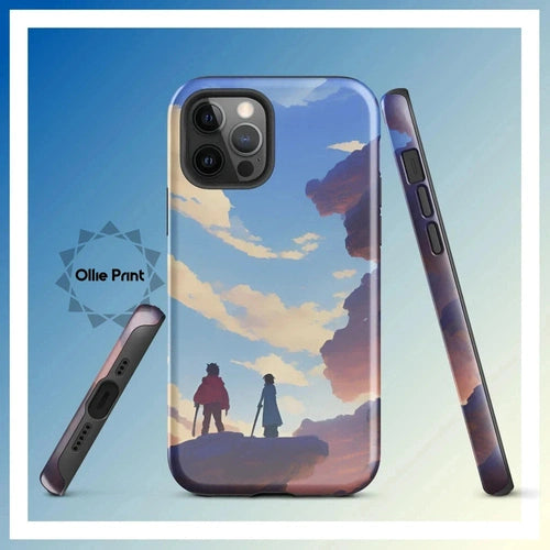 Ollieprint Anime Style Cloud Walkers Art Tough Case for iPhone® 11, 12, 13, 14, 15 - Ollie Print Designs LLC