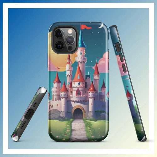 Ollieprint Fairytale Castle Artwork Tough Case for iPhone® 11, 12, 13, 14, 15 - Ollie Print Designs LLC