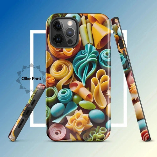 Ollieprint Pasta Shapes Art Tough Case for iPhone® - Ollie Print Designs LLC